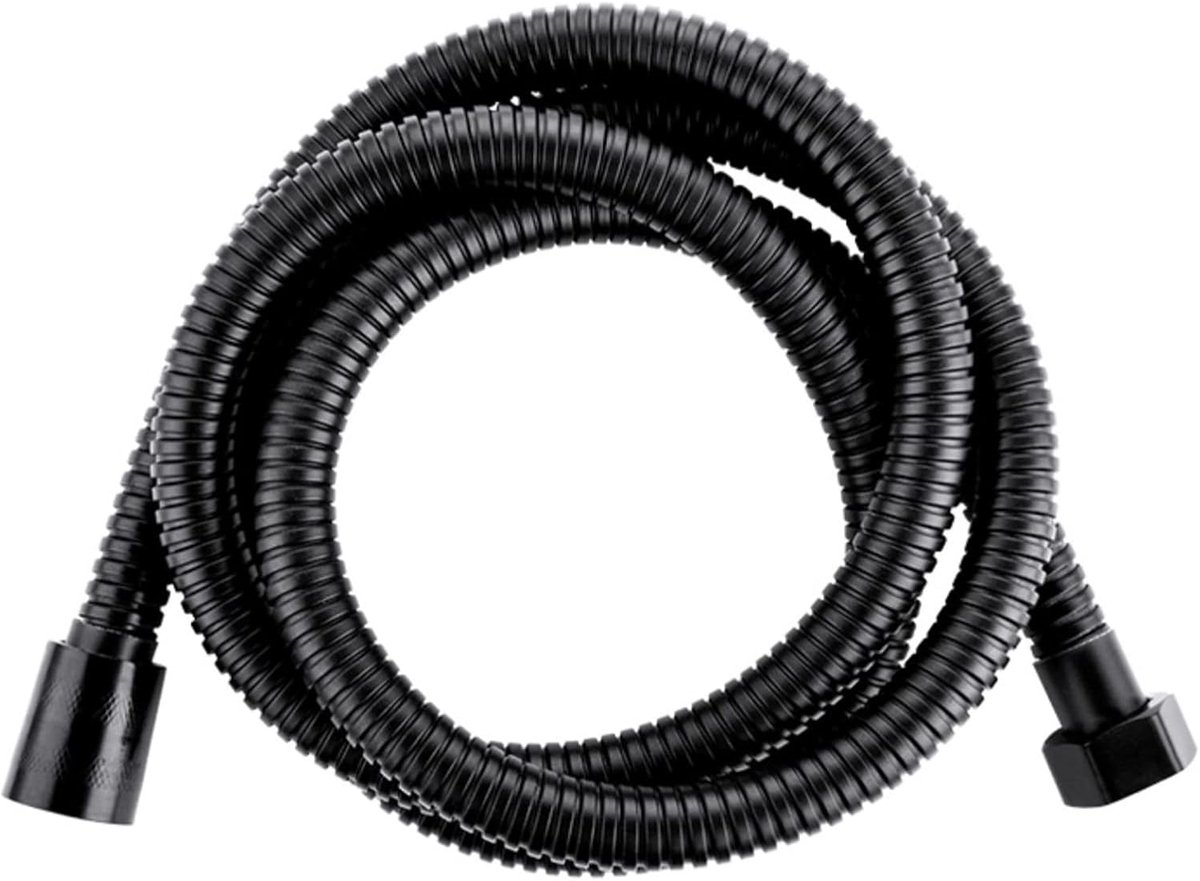 Shower Hose - 150 cm - Hand Shower Accessory - Twist Protection - Universal - Kink-proof - Black