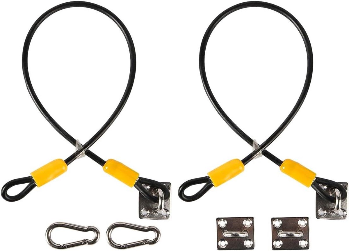 Set van 2 stevige prullenbak sloten met beer-proof vergrendeling - 48cm