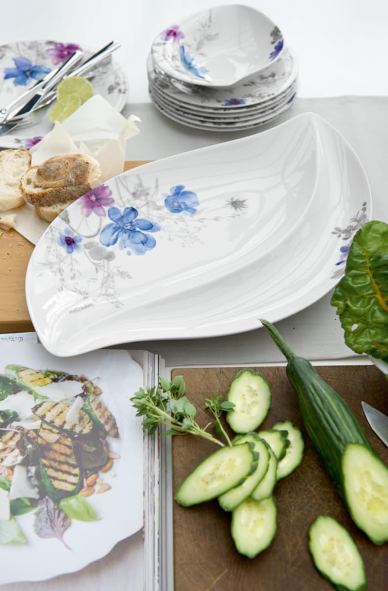 Diepbord Rechthoekig Voor Salade en Serveren Porselein