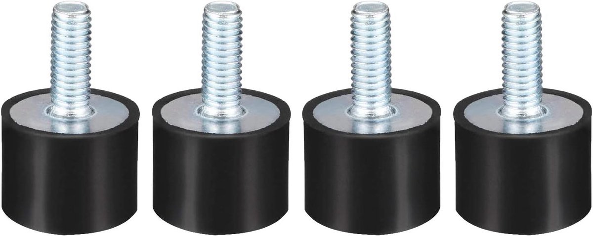 Rubberen buffers 4 stuks, anti-vibratie, schokdemper, isolator, trillingsdemper voor benzinemotoren, waterpompen, bootspoelen (M6)