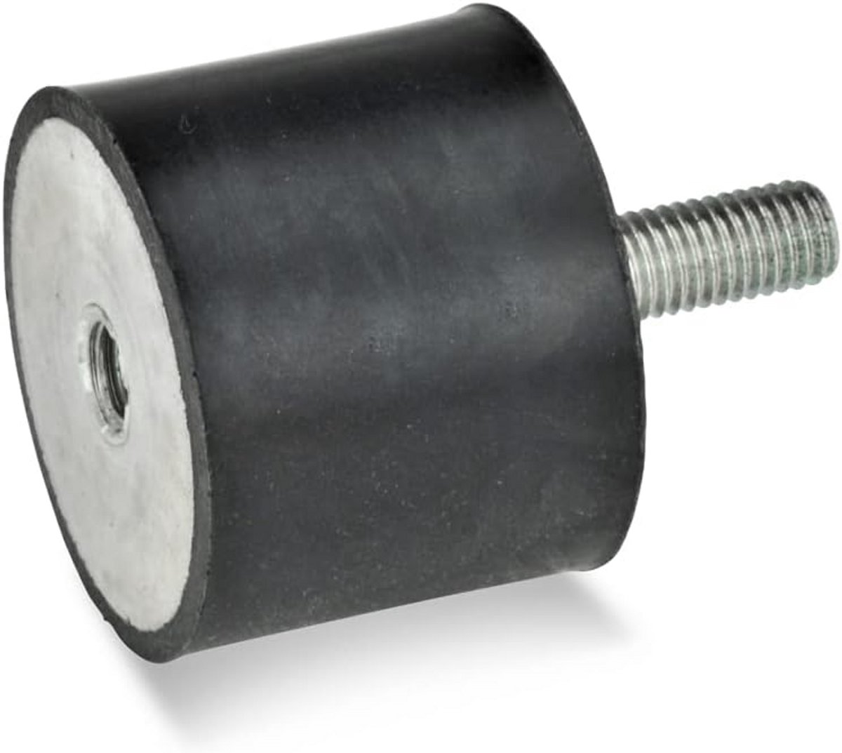Rubberen Buffer Zwart met Schroefdraad - Trillingsdemping voor Machines