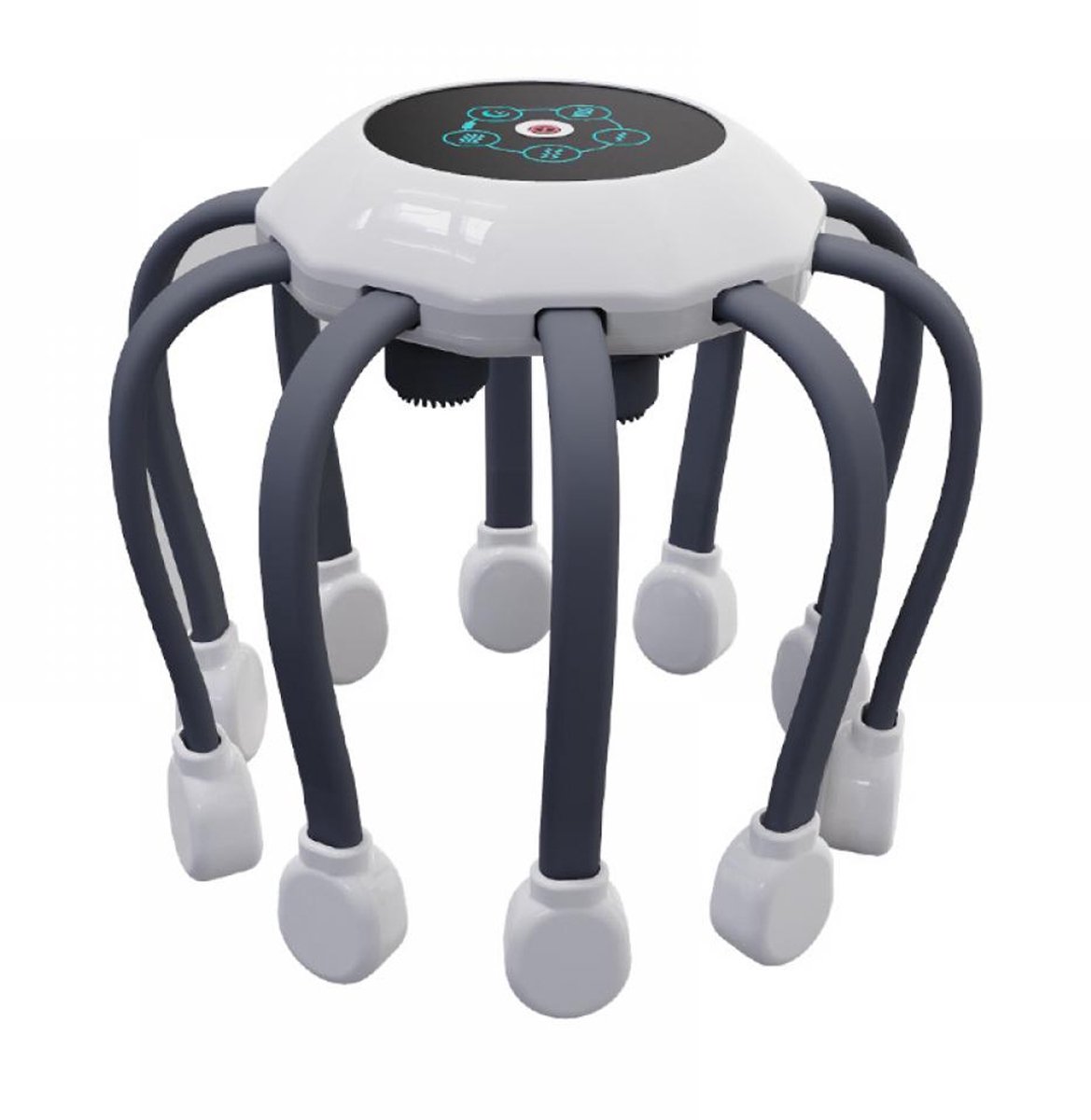 longziming -Hoofdmassage Kussen – Octopus Design – Volautomatische Multidimensionale Massage – Elektrische Trilling – Ontspannende Hoofdhuidbehandeling