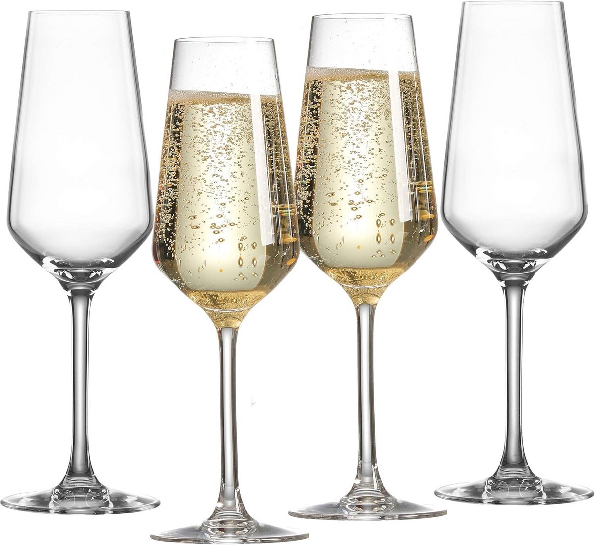 Set van 4 Kristalleren Champagneglazen 230 ml