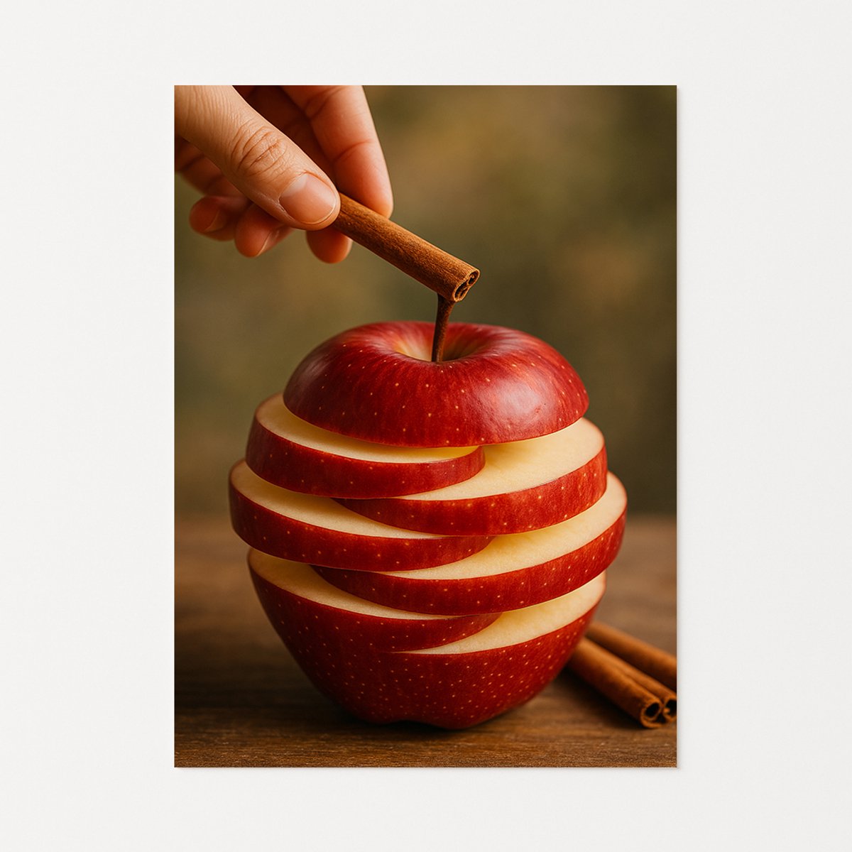 Appel muurdecoratie – wanddecoratie modern – interieurposters – 70x100 cm