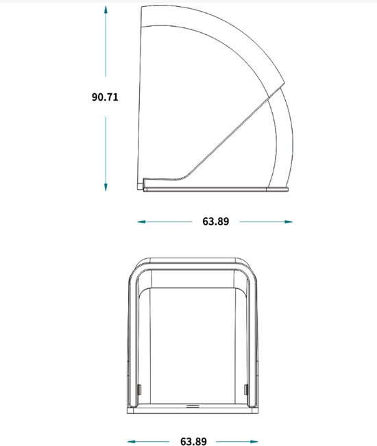 Allecto Plus - Transparante Buiten Deurbel Hoes Flip Top Waterdichte Cover voor Deurbel Knop Draadloze Deurbel Belknop Draadloze Deurbel Buiten Deurbel (9.6x6.3x6.3cm) — afbeelding 5
