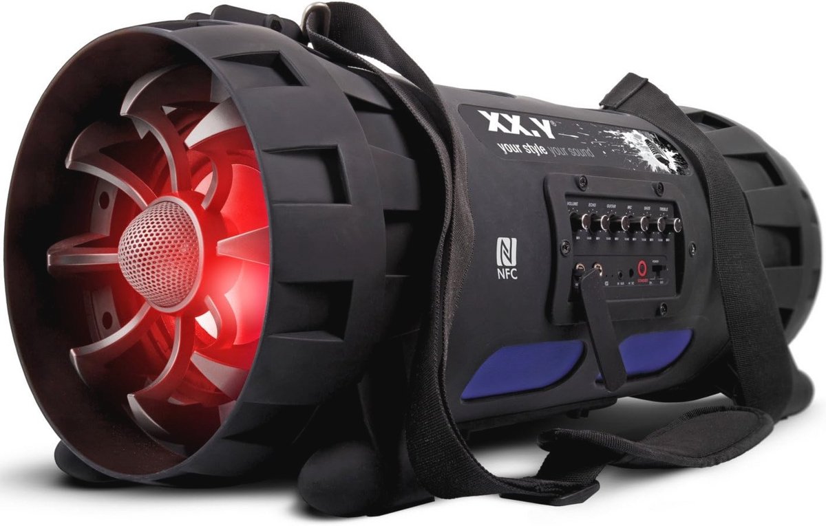 Draagbare Bluetooth luidspreker Boom Box met NFC en ingebouwde accu