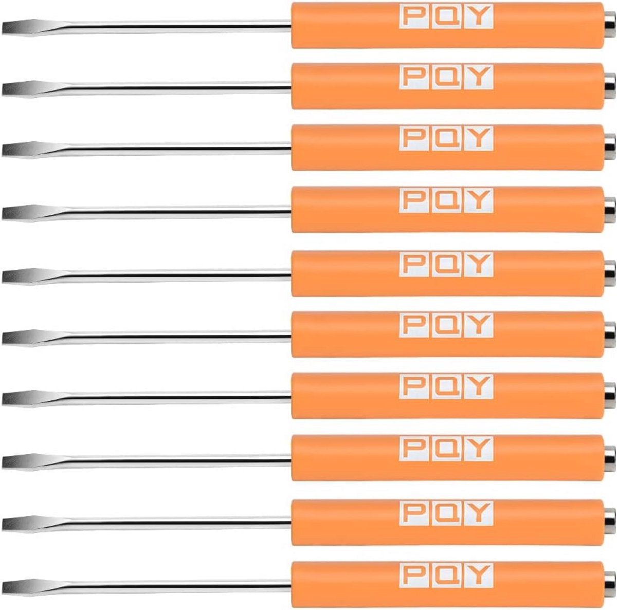 Pocket Schroevendraaier Set - 10-delige Set van Magnetische Sleufkop Schroevendraaiers