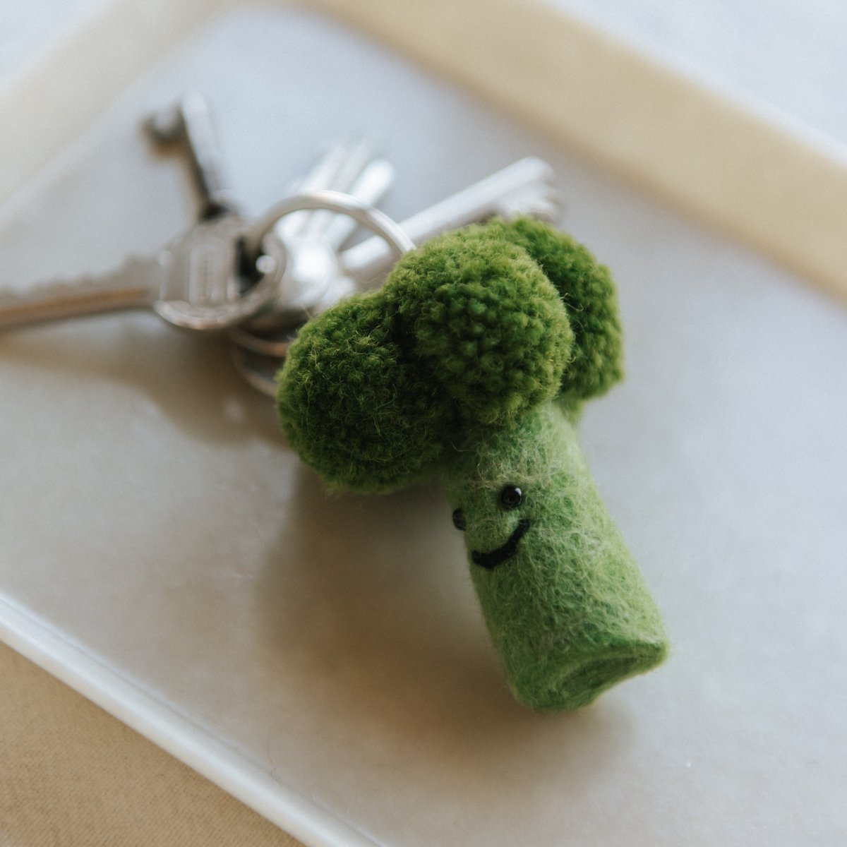 Vilten Hanger – Broccoli – Handgemaakt – MILA - bagcharm