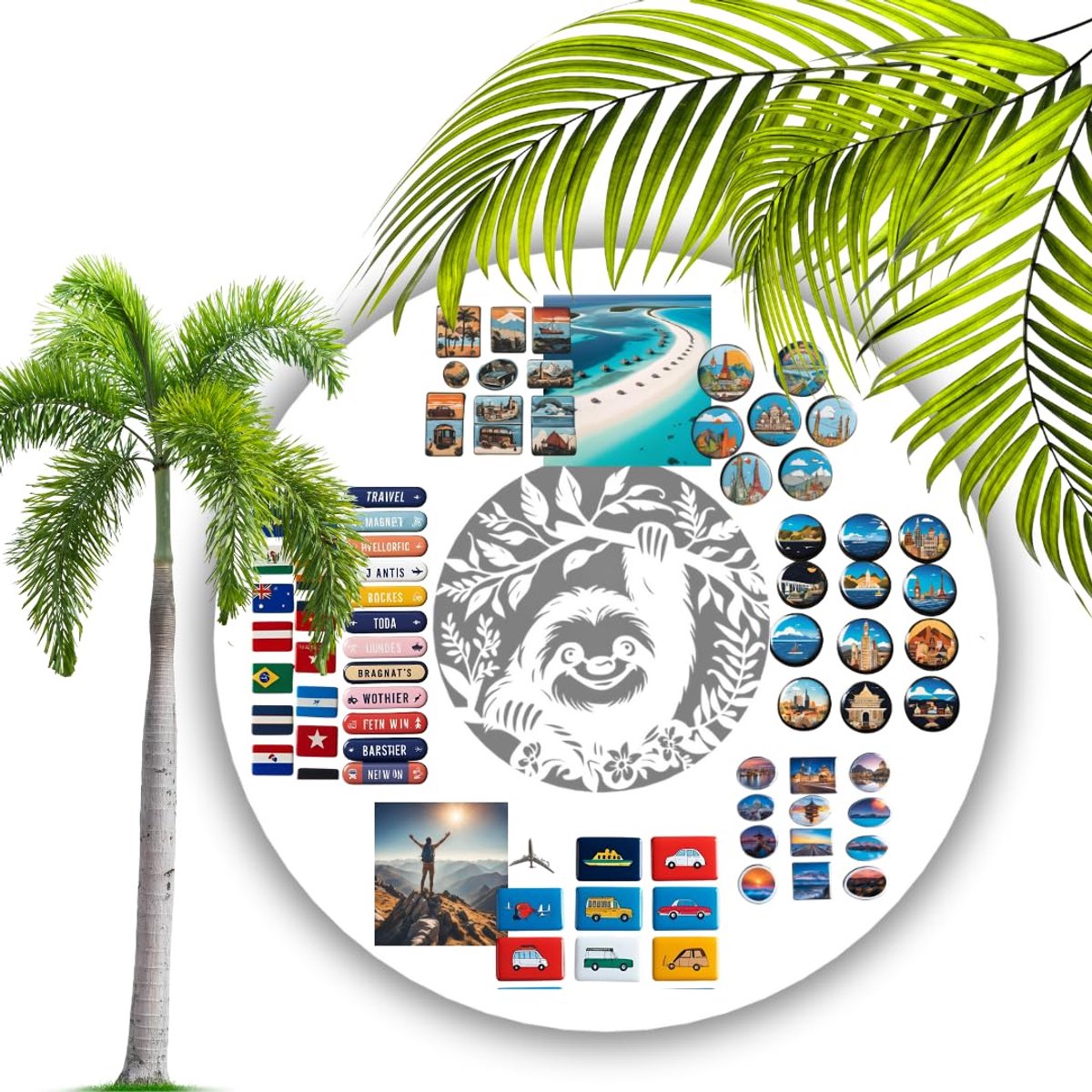 Anwicar Rechthoekige Magneet Bord - Magnetisch memobord - Magnetisch prikbord - Wit - 50x50 cm