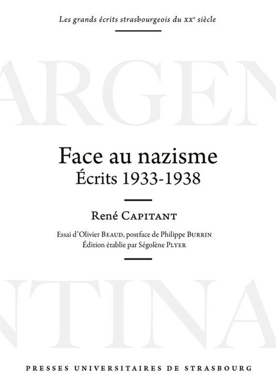 Argentina - Face au nazisme - cover