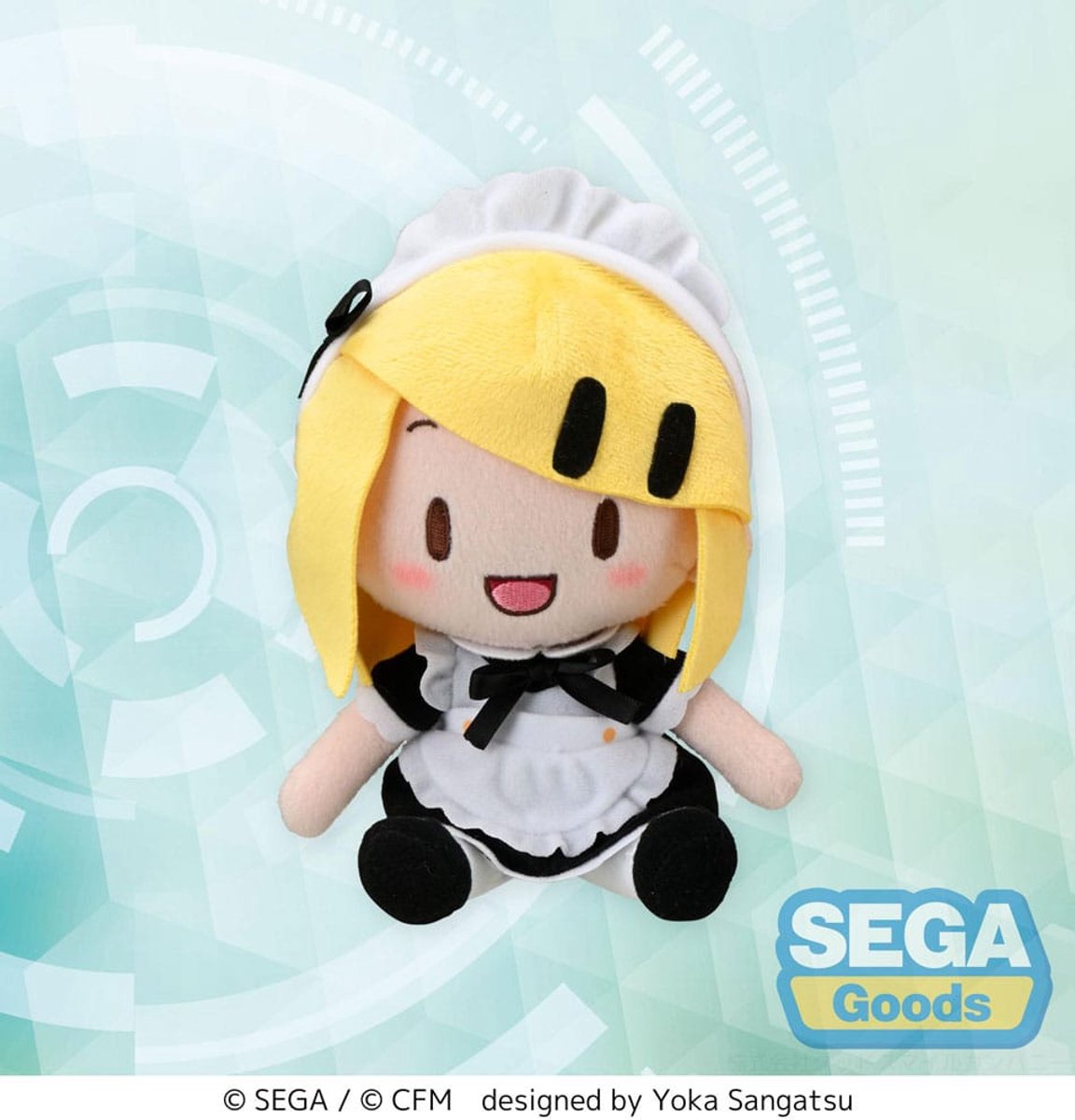 SEGA Hatsune Miku: Project DIVA Arcade Future Tone Fuwa Petit Knuffel Figure Kagamine Rin Maid Ver. (EX) 16 cm Knuffeles