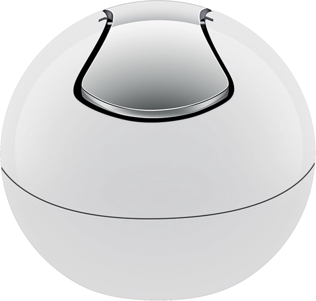 Unyqoos® Compacte en stijlvolle afvalemmer met klapdeksel voor keuken en badkamer