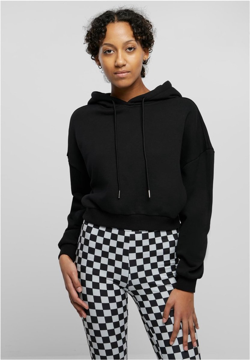 Urban Classics Heavy Crop Hoodie M Zwart