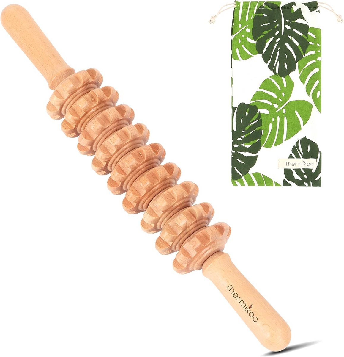 Anti-Cellulitis Houttherapie Massageapparaat - Natuurlijke Houten Massageroller