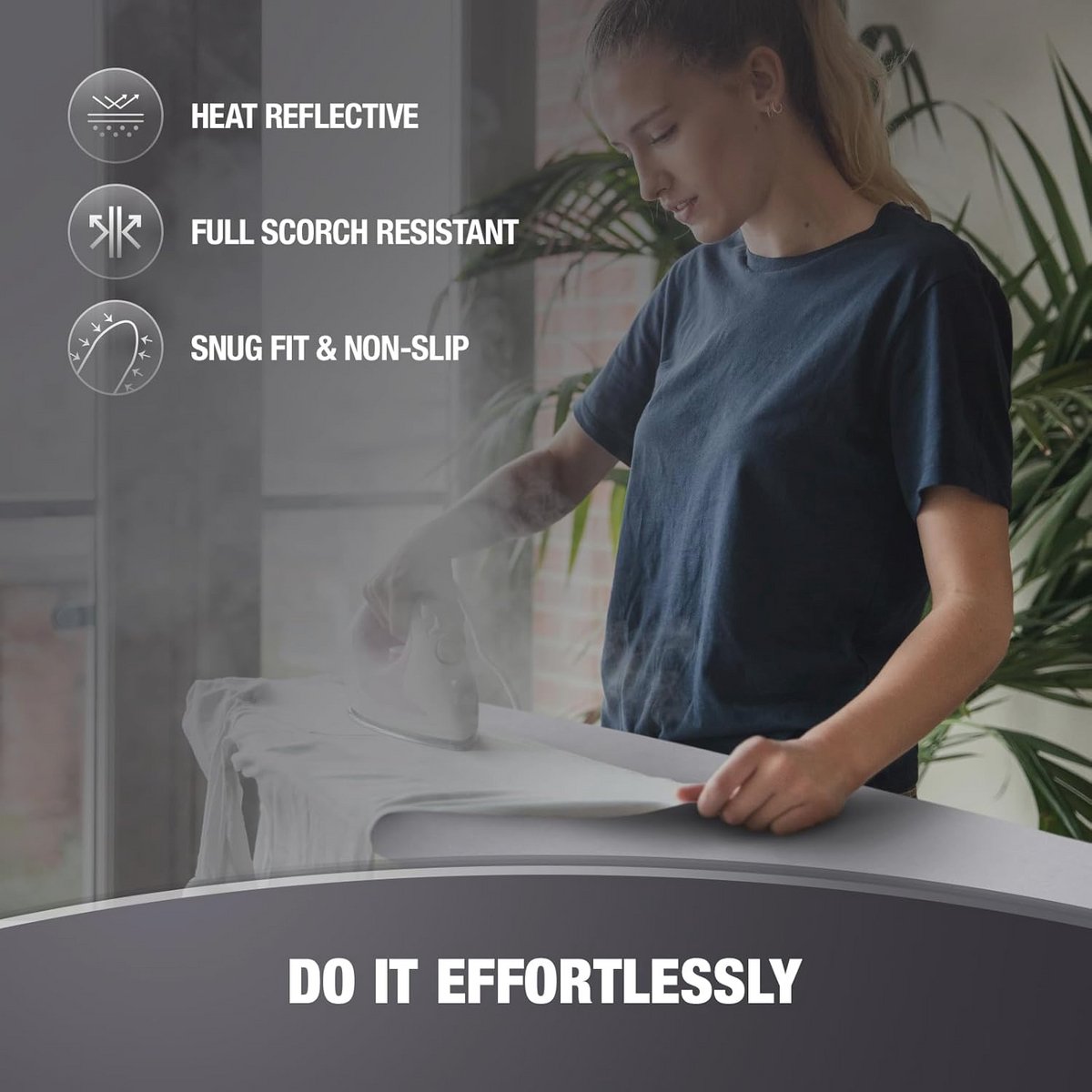 Dikke Strijkplankhoezen met Pad voor Standaardformaat 15x54 inch - Warmte Reflecterende Coating, Verstelbaar en Duurzaam