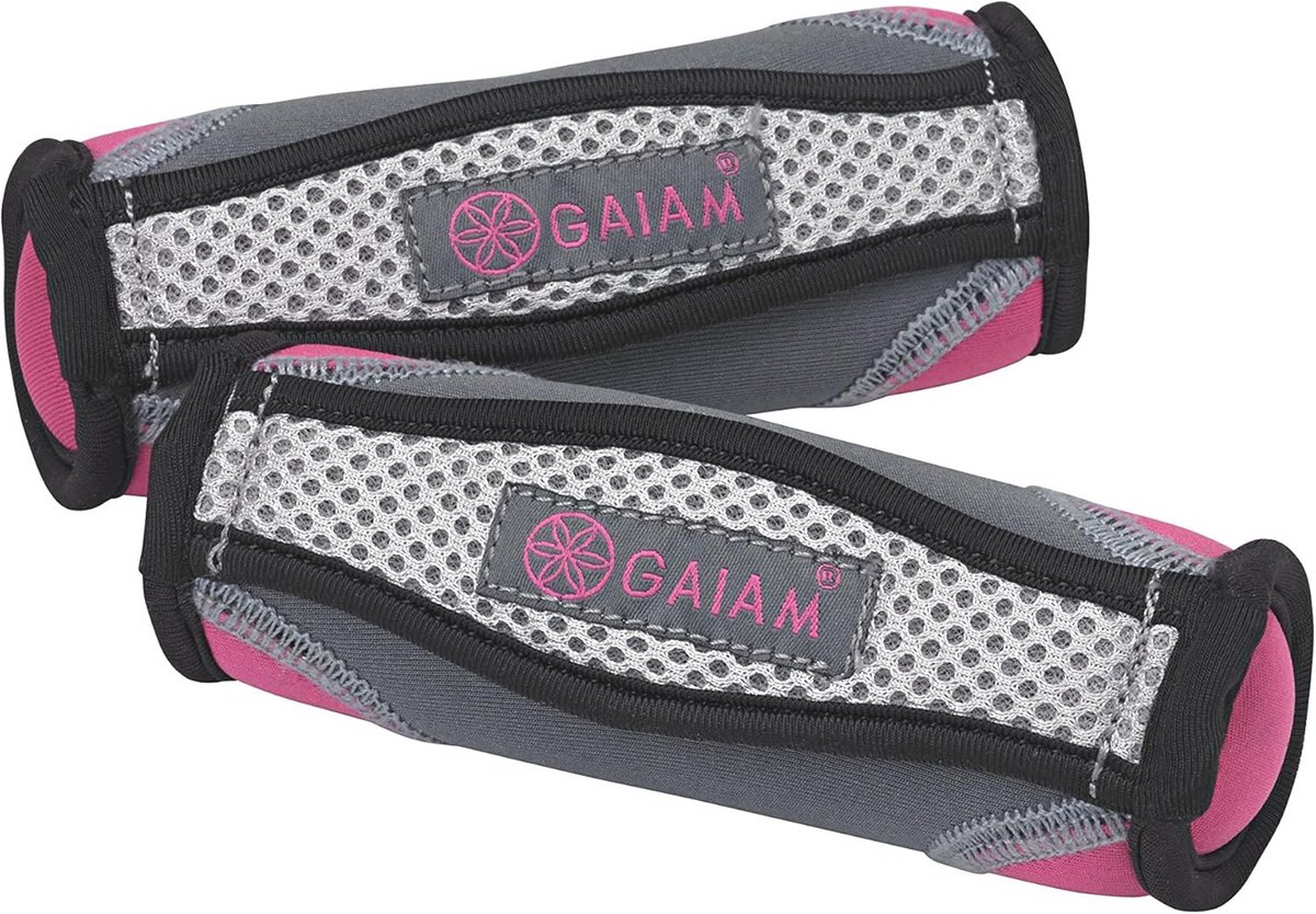 Handgewichten voor Wandelen en Hardlopen - Zachte Halters met Polsband - Set van 2 x 0,5 kg - Paars