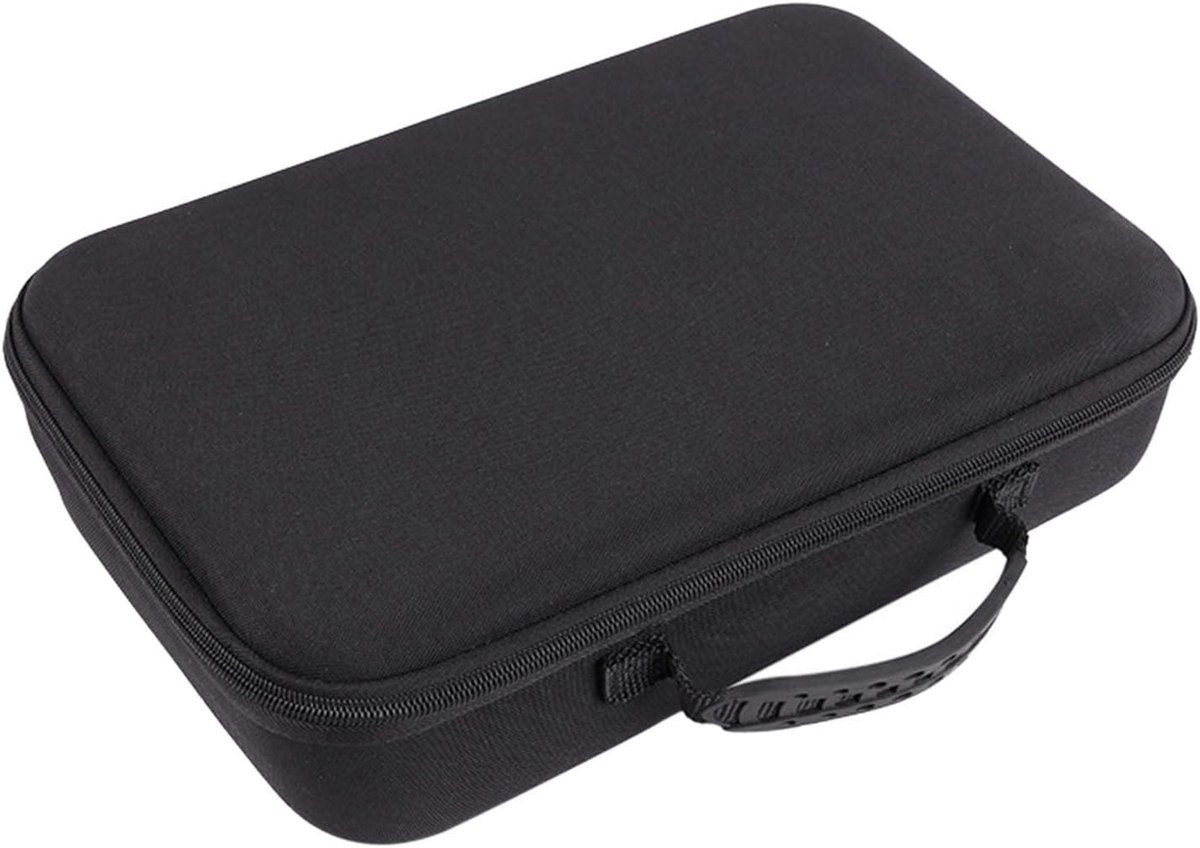 Massage Gun Houder - Draagtas voor Massage Gun - Zwart (EVA + 600D Stof + Multispandex) met Handvat en Inclusief 4 Massagekoppen