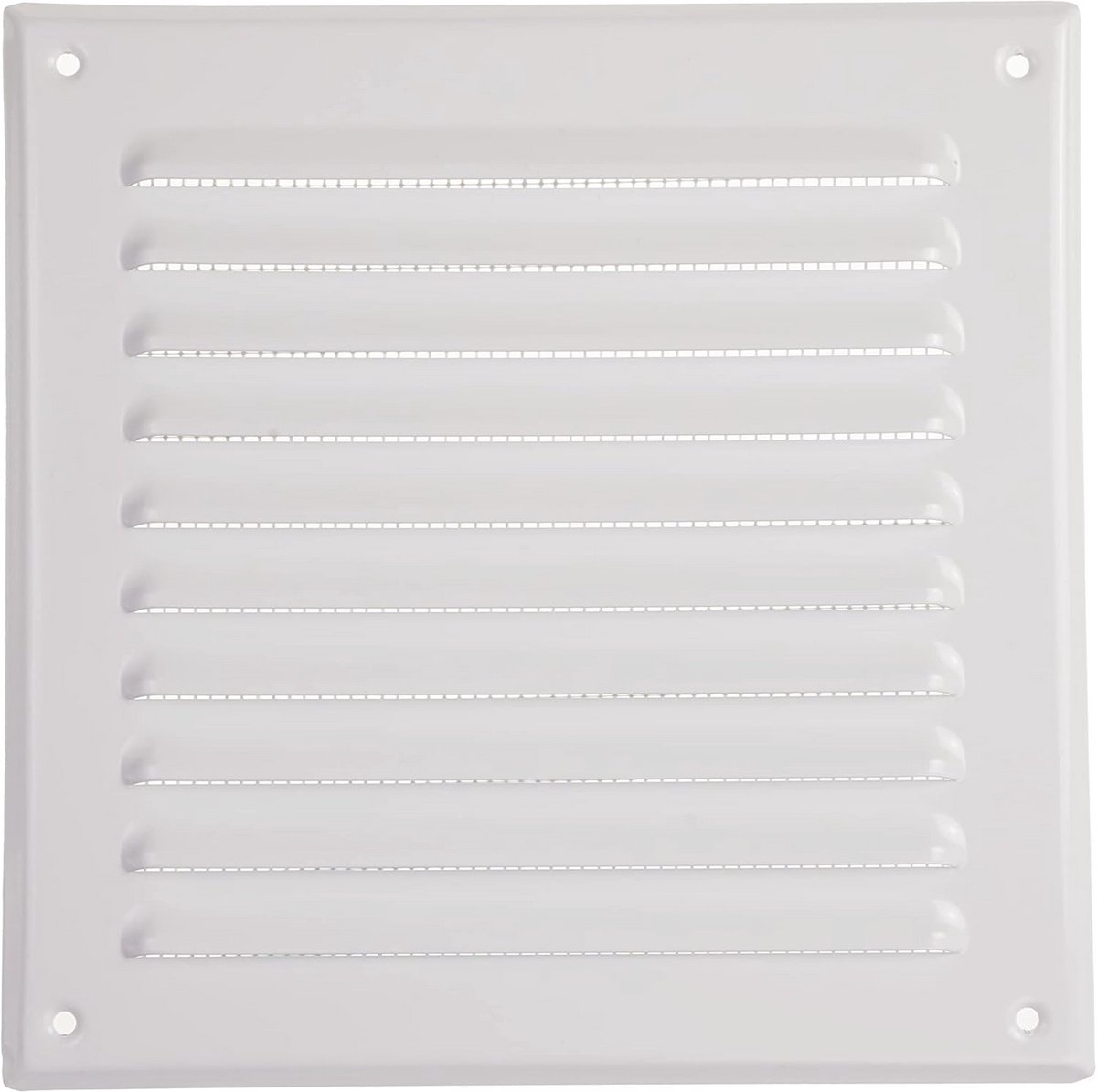 Vierkante Metalen Ventilatierooster 195 x 195 mm - Hoogwaardige Afdichting voor Interieur en Exterieur