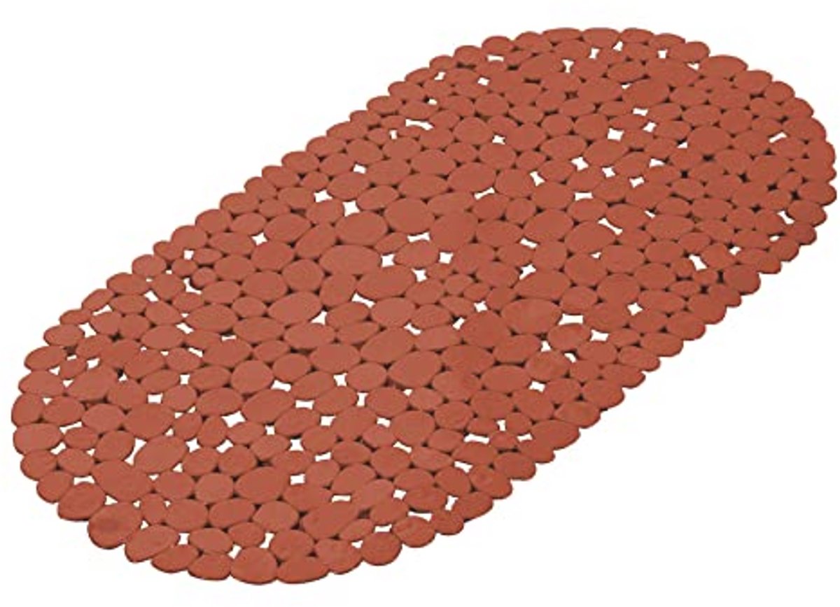 Antislip Badbodem voor Douche 36 x 69 cm - Vitamine Terracotta - Veilig en Duurzaam