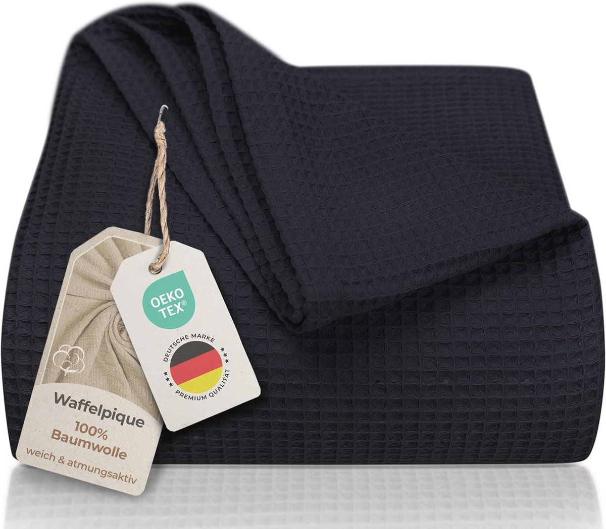 Lichte Zomer Deken 150 x 200 cm - Wafelpiqué Katoen - Ideaal als Bed- en Bank Deken