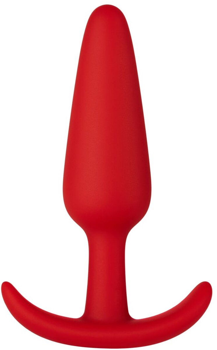 Forto F-31 plug Small Anaalplug - Rood - 8.4 cm