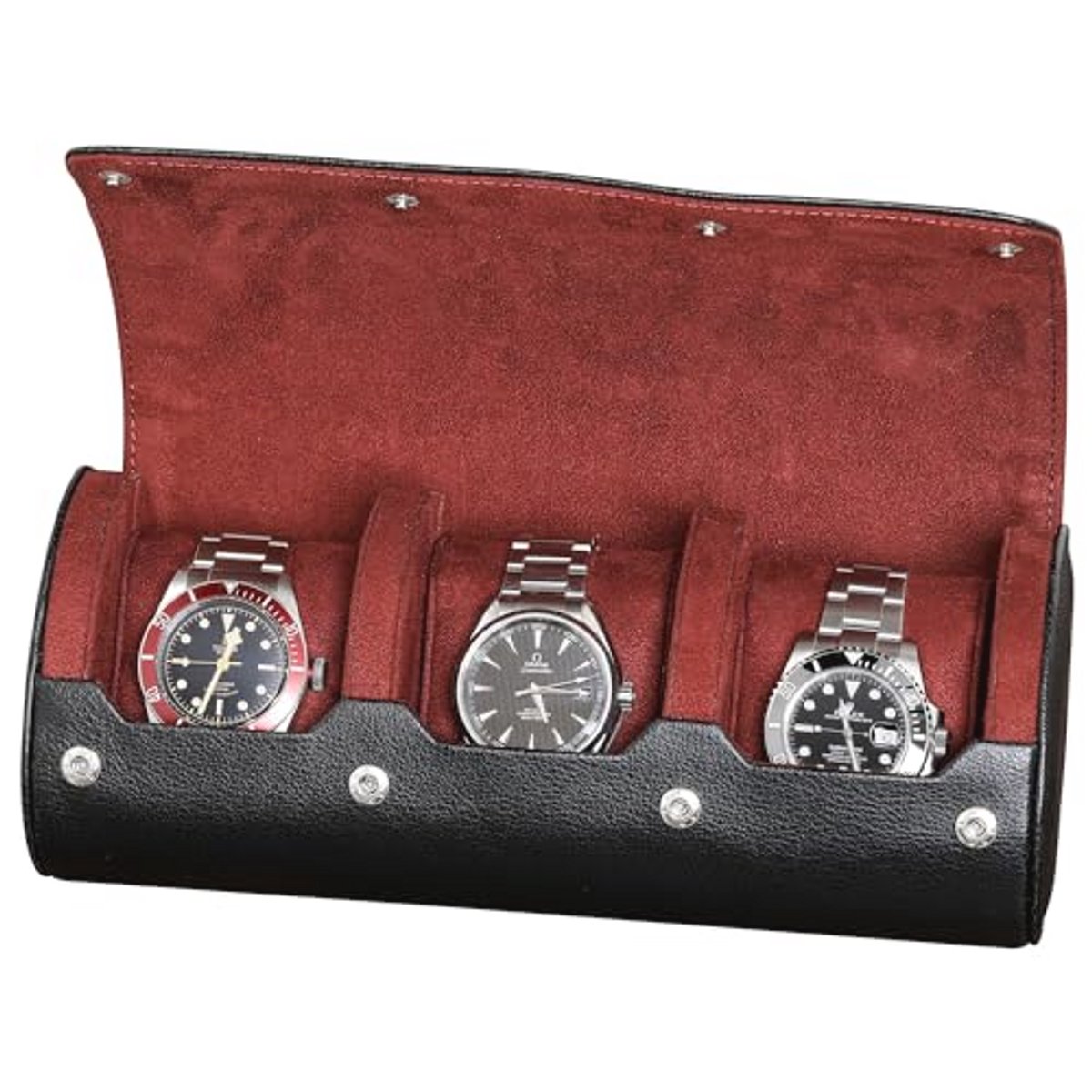 Horlogerol Reistas voor 3 Horloges | Bescherming voor Polshorloges en Smartwatches tot 50 mm