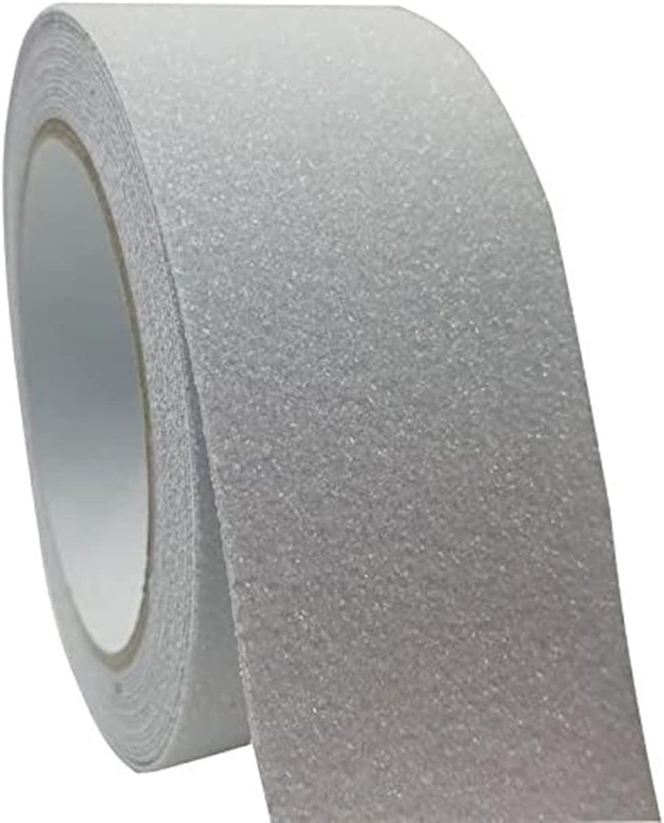 Stepper Strap - Safety Band - High Strength Safety Mark - Strong Grip - Abrasive Non-Slip Tape voor Binnen en Trappen - 50mmX5m - Wit