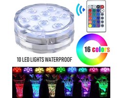 Onderwater LED-lamp met 10 LED-kralen, IP68 waterdicht.
