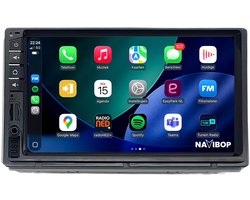 Geschikt voor Universeel 2DIN ( t/m ) | 4+64GB 8-CORE | 9 inch Android 15.0 CarPlay autoradio | Draadloos CarPlay & Android Auto | Mic, Camera (AHD) & DAB+ | Bluetooth & WiFi | NAVIBOP NB-5067 | Bouwjaar t/m