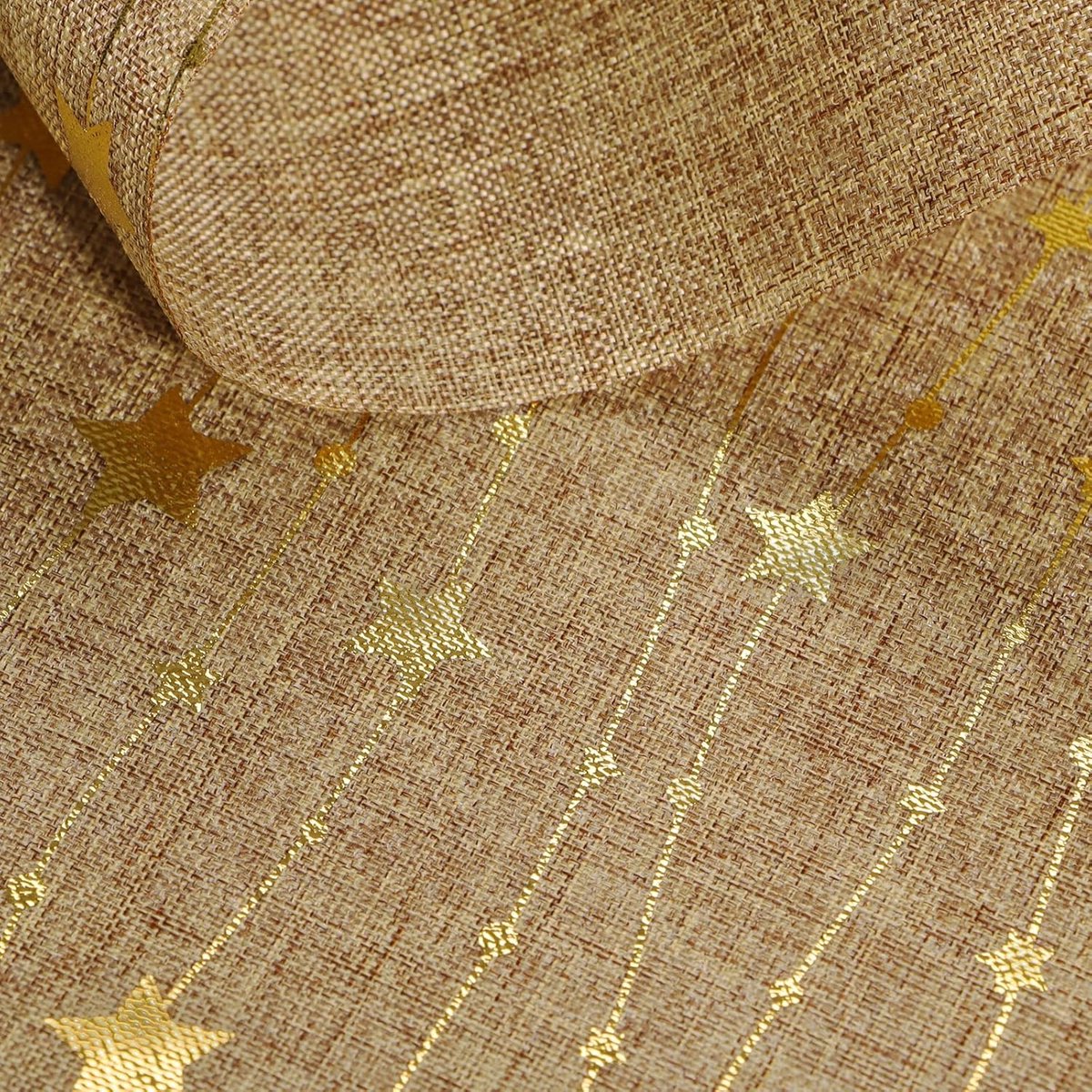 Kerst tafelkleed - Kerst tafelloper - kerstdecoratie voor binnen - kersttafelloper - tafelkleed - kerstdecoratie woonkamer - kerstdecoratie tafel - kerst decoratie - Kerst tafelkleden - 28cm*2.75m - Goud – foto 4