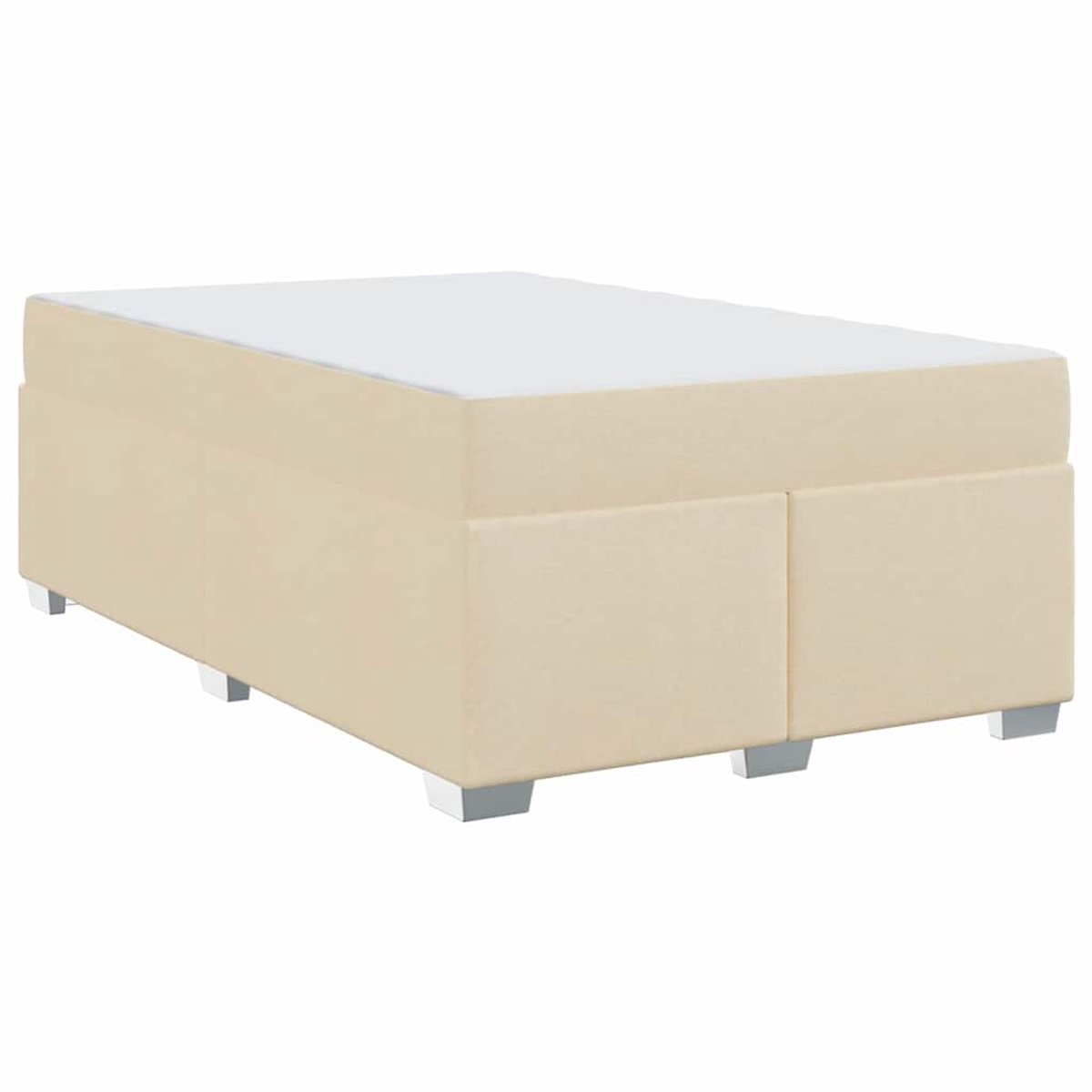 Tweepersoonsbed | Dubbelbed | Volwassenenbed | Bedframe Crème 120 x 190 cm Stof