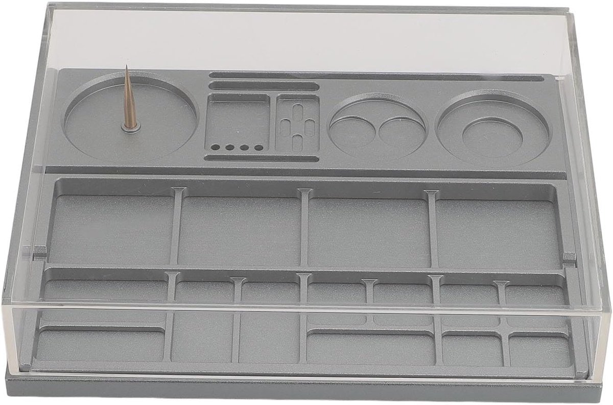 Beweging Box Stofhoes - Onderdelen Organizer - Reparatie Tool Houder met Veiligheid voor Horloge Reparatie - Beweging Opslagdoos voor Horloge Reparatie Onderdelen