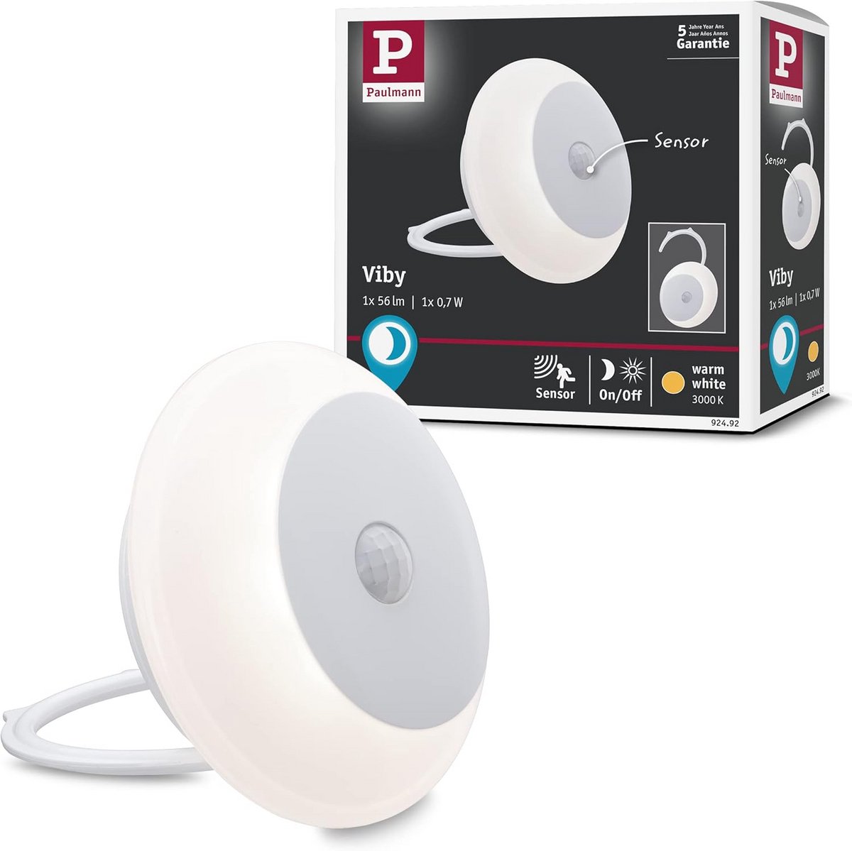 Draadloos LED Nachtlampje met Bewegingssensor Warm Wit Licht