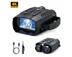 Nachtkijker - Verrekijker - Nachtkijker Met Infrarood - Night Vision - Warmtebeeld - 4K ULTRA HD VIDEO - 5000mAh Accu - 800 Meter