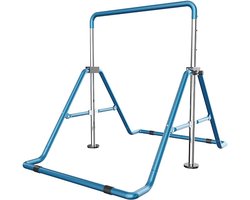 In hoogte Verstelbare Kinder Turnstang - Turnbalk voor Thuisgebruik - Trainingsrek Blauw