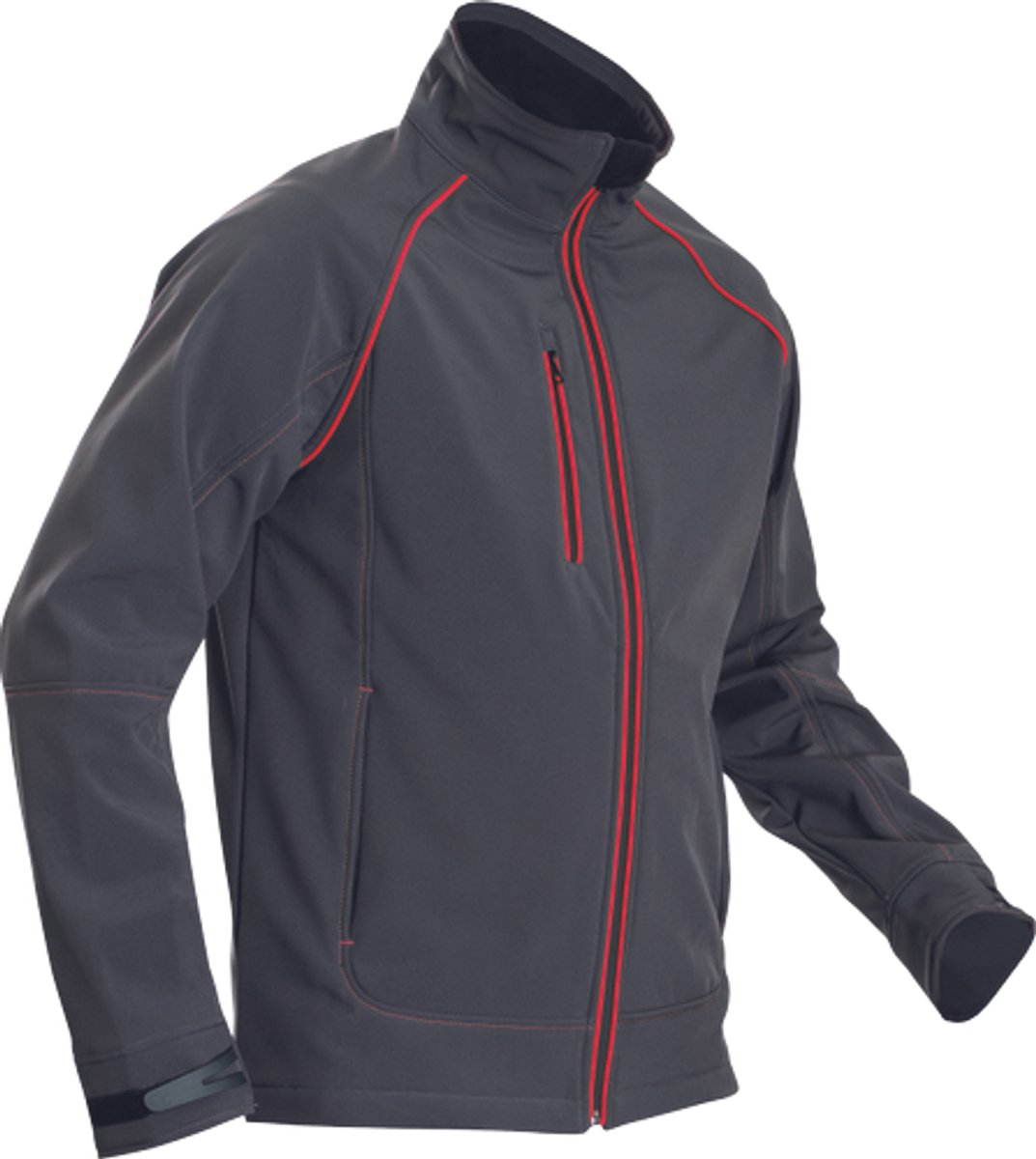 SafeWorker REUSEL softshell jas 03010636 - Antraciet/Rood - XL