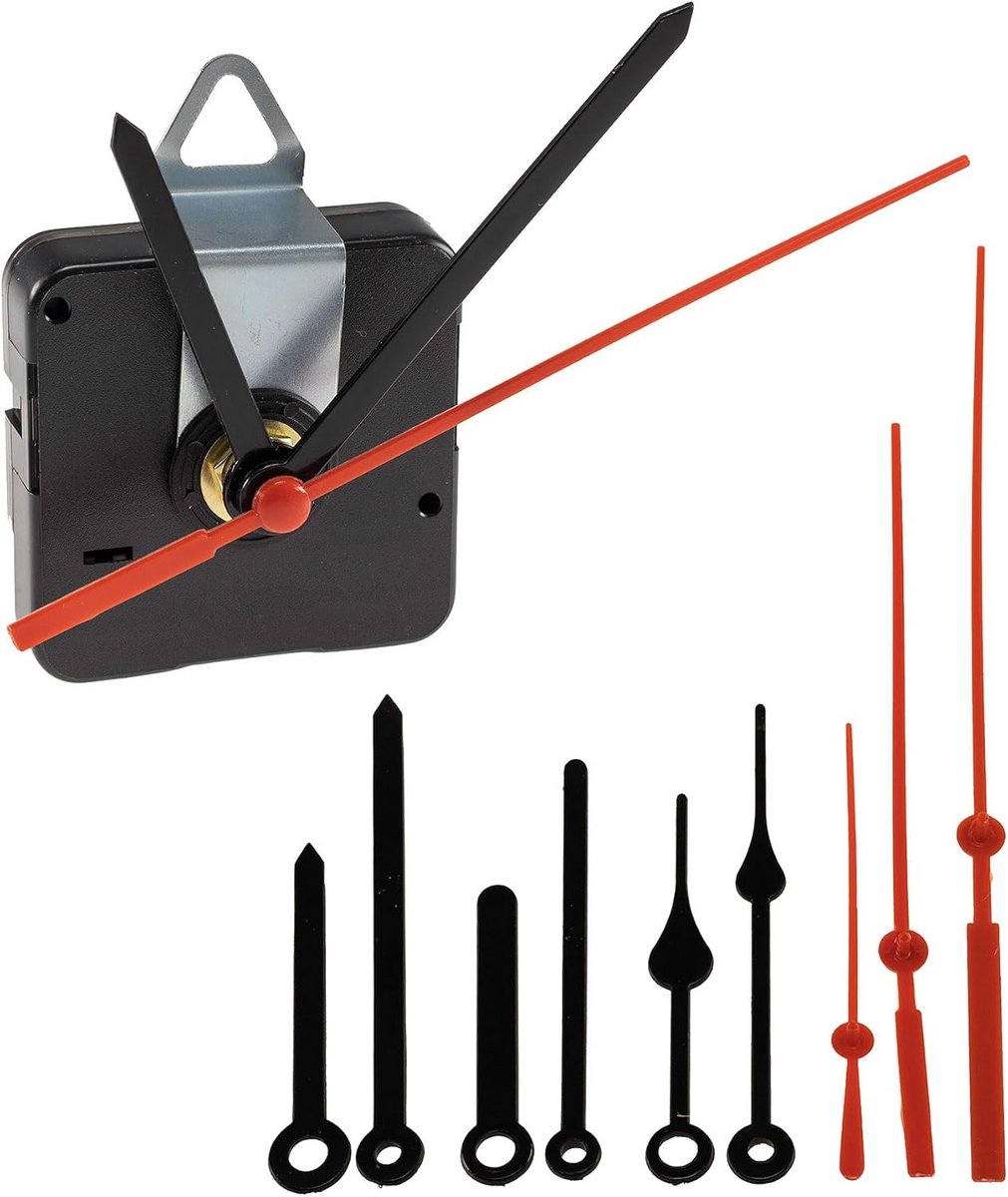 Quartz Uurwerk Set met Wijzers voor Klok, Stille Werking, Universeel