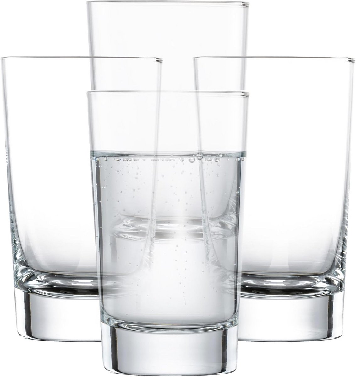 Set van 4 Kristallen Longdrinkglazen Recht en Vaatwasmachinebestendig