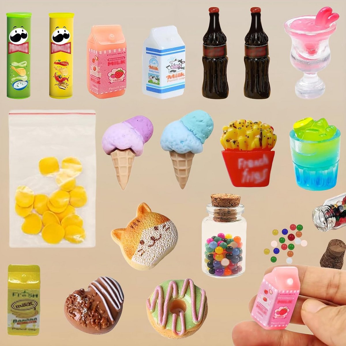 17-Delige Kerst Kabouter Accessoires Set voor Miniatuur Poppenhuis Decoratie