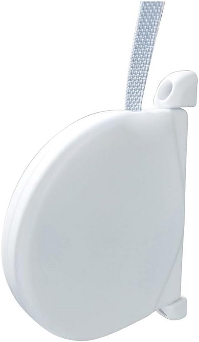 Kabelhaspel met Kabeloproller en Bevestigingsriem, 5 Meter Lengte, Wit