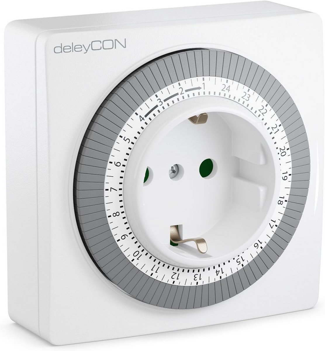 Mechanische Timer 24 Uur Instelbaar 96 Segmenten 3500W Wit