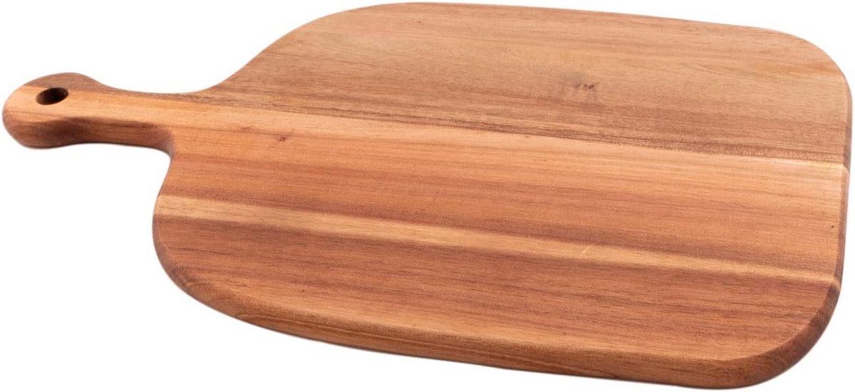 Acacia Houten Serveerplank met Handvat - Borrelplank en Keukenaccessoire 40x25.5 cm