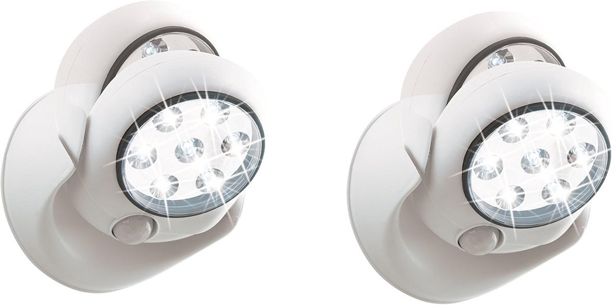Draadloze LED Spot met Bewegingsmelder en Zelfklevende Montage - 6 Meter Sensor