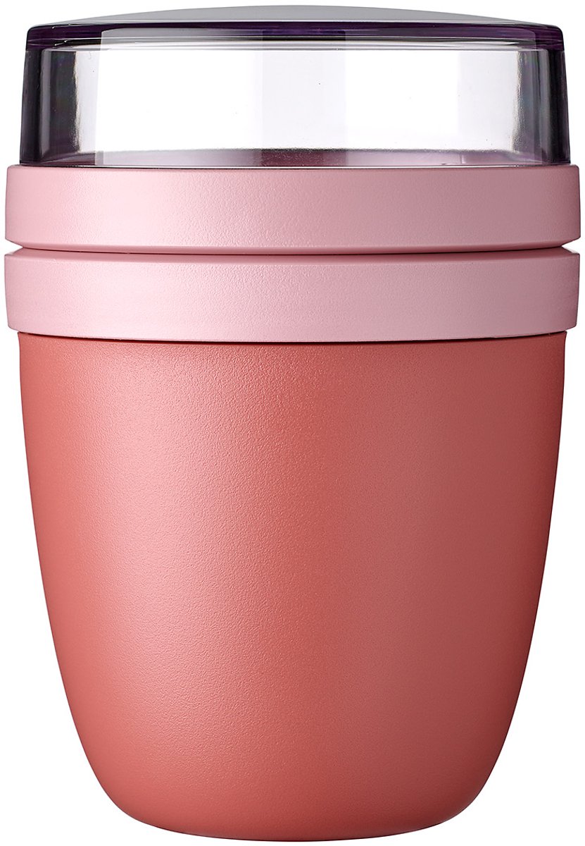 Mepal - Lunchpot Ellipse - 500 ml - Muesli beker to go - Vivid mauve - Geschikt voor vriezer magnetron en vaatwasser