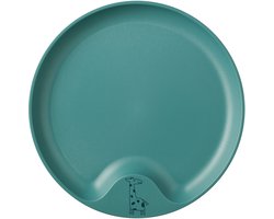 Mepal Mio Kinderbord - Magnetronbestendig - Met greep - Kinderservies - Deep turquoise
