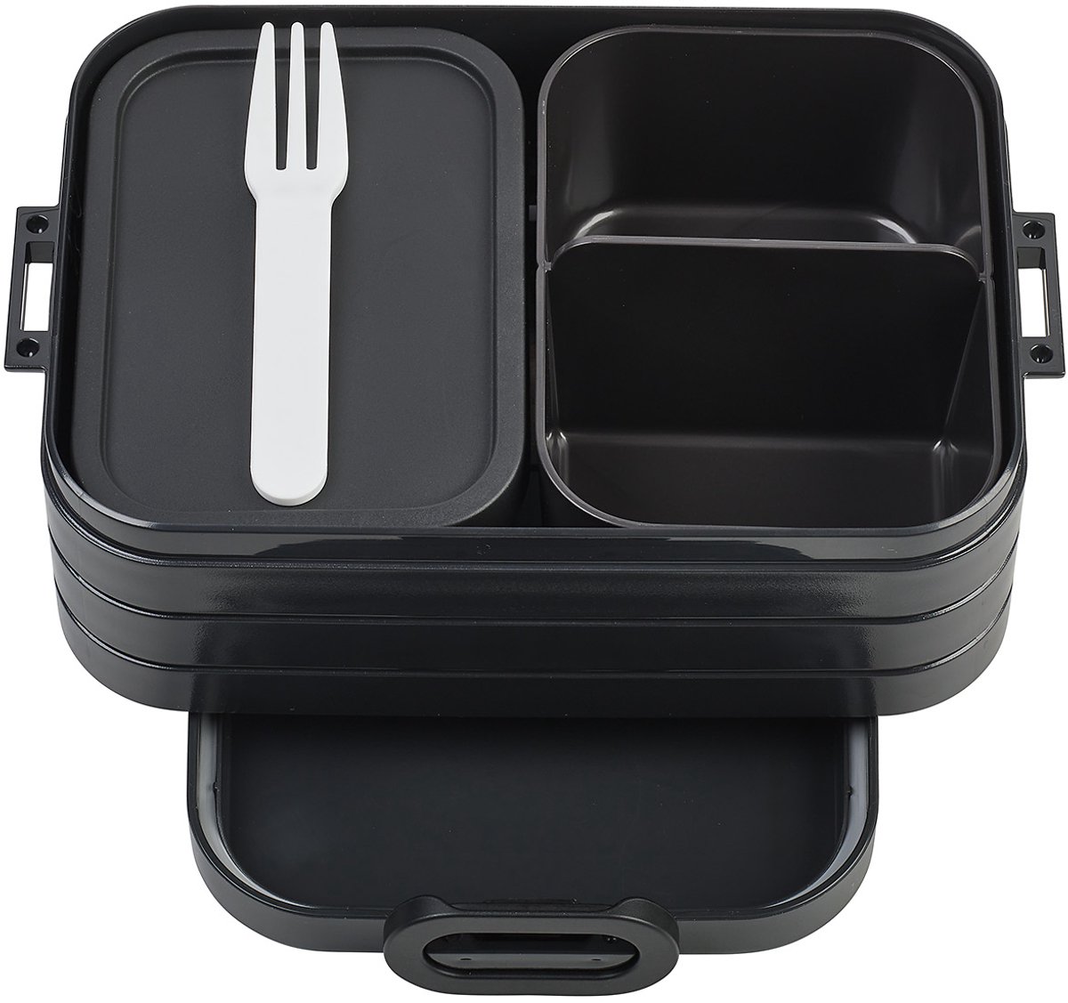 Bol.com Mepal Bento Lunchbox midi - Broodtrommel - 4 boterhammen - Nordic black aanbieding