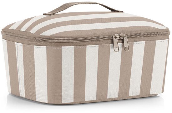 Reisenthel Coolerbag M Pocket Koeltas - 4,5L - Summerstripes Coffee Zand van Reisenthel — afbeelding 2