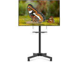 VH Supplies® TV Standaard Verrijdbaar - TV Standaard op Wielen - Monitor Standaard - 21 inch tot 60 inch - Max 35kg
