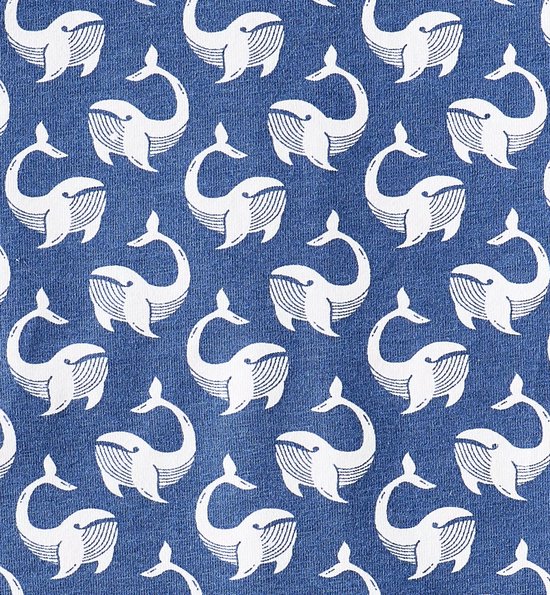 Little Label - boxershorts jongens 5 pack - groen blauw walvis - 110-116 / 6Y - extra zachte bio-katoen