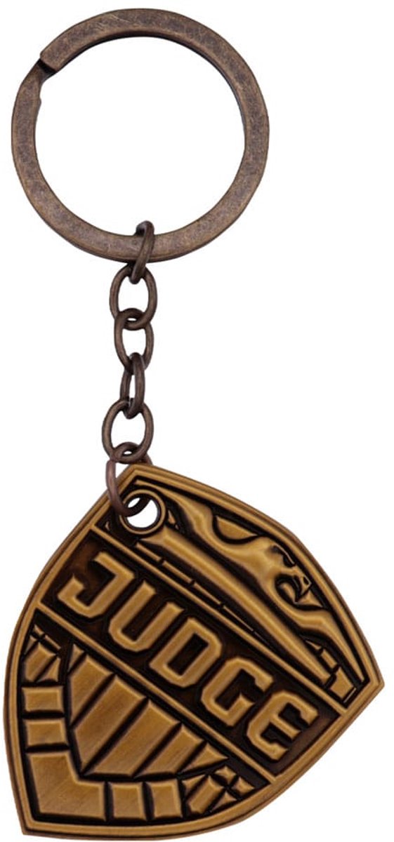 FaNaTtik 2000 AD Keychain Judge Dredd Badge Limited Edition Keyrings